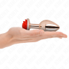 Kink - Plug Anal Or Rose Avec Rose Rouge L